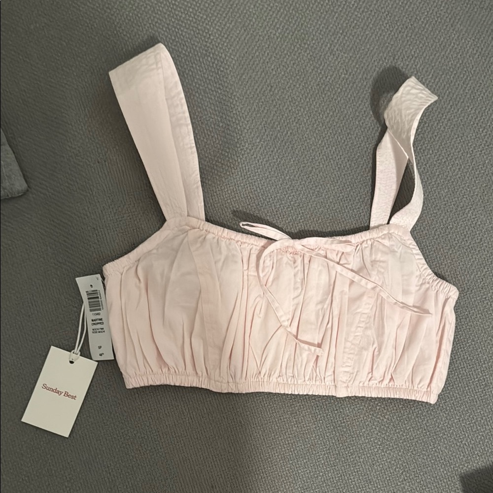 Sunday Best Pink Crop Top